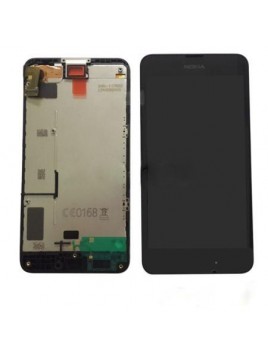 Nokia Lumia 630 Pantalla lcd + Táctil negro + Marco premium