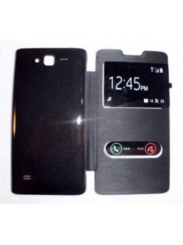 Funda Inteligente S-VIEW Cover negro Huawei Ascend c8816