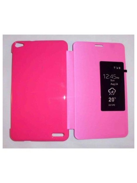 Funda Inteligente S-VIEW Cover rosa Mediapad X1 7.0