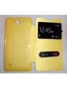 Funda Inteligente S-VIEW Cover amarillo Huawei Ascend c8816