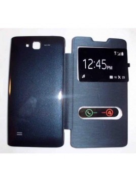 Funda Inteligente S-VIEW Cover azul marino Huawei Ascend c8816