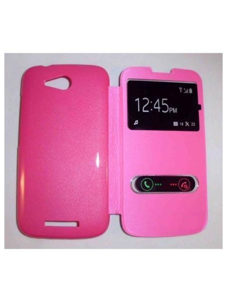 Funda Inteligente S-VIEW Cover rosa Huawei Ascend B199