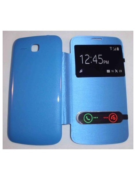 Funda Inteligente S-VIEW Cover azul celeste Huawei Ascend Y600