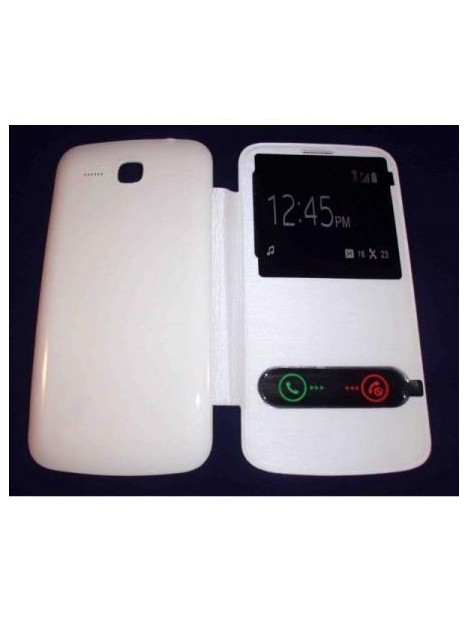 Funda Inteligente S-VIEW Cover blanco Huawei Ascend Y600