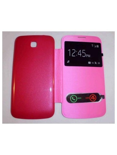 Funda Inteligente S-VIEW Cover Rosa Huawei Ascend Y600