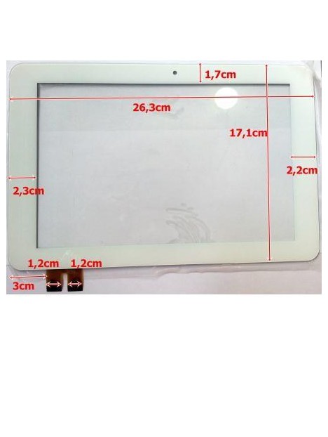 Pantalla táctil repuesto tablet china 10.1" modelo 15