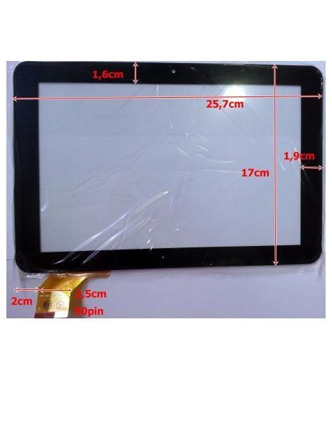 Pantalla táctil repuesto tablet china 10.1" modelo 13