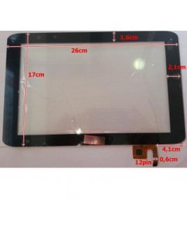 Pantalla táctil repuesto tablet china 10.1" modelo 7