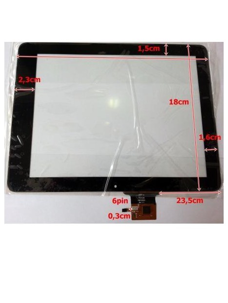 Pantalla táctil repuesto tablet china 10" modelo 8