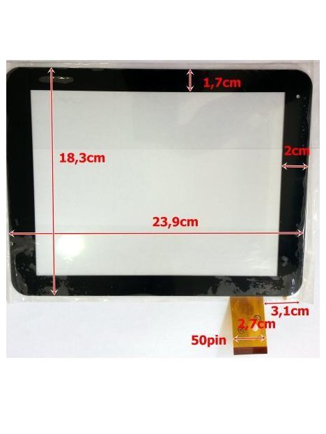 Pantalla táctil repuesto tablet china 10" modelo 4