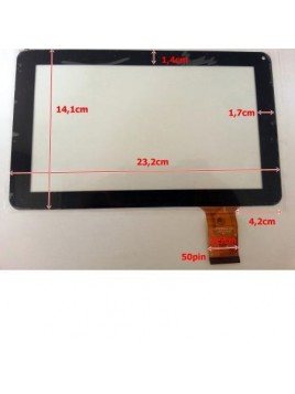 Pantalla táctil repuesto tablet china 9" Modelo 10 DH-0902A1-FPC03-02