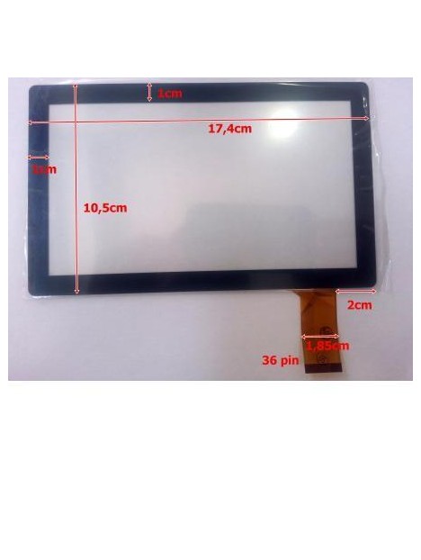 Pantalla Táctil repuesto tablet china 7" Modelo 29