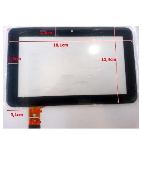 Pantalla Táctil repuesto tablet china 7" Modelo 28