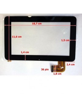 Pantalla táctil repuesto tablet china 7" modelo 14