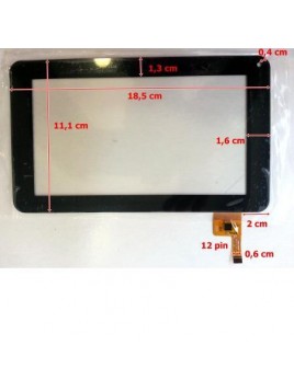 Pantalla táctil repuesto tablet china 7" modelo 13