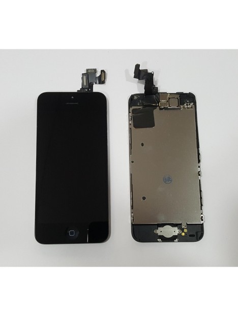 iPhone 5C Lcd Premium + Táctil negro + Home + Camara + Sensor + altavoz auricular + chasis trasero remanufacturado