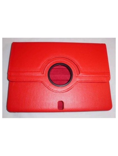 Samsung Galaxy Tab Pro 10.1 Funda cuero giratoria 360º Rojo