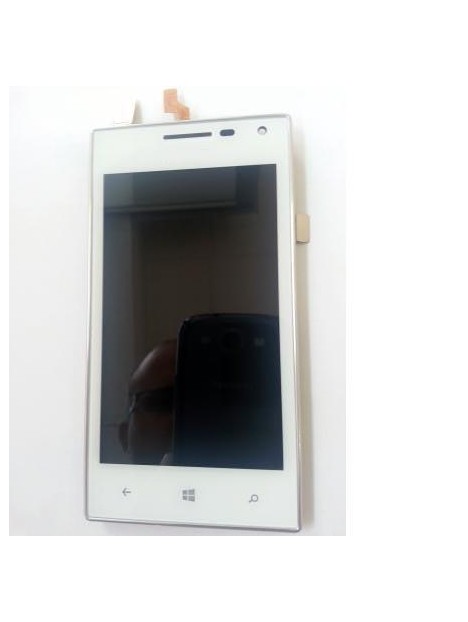 Huawei Ascend W1 Pantalla lcd + Táctil blanco + marco premium