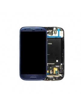 Samsung Galaxy S3 I9305 Lte Lcd + Táctil + Marco azul premium