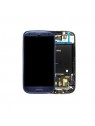 Samsung Galaxy S3 I9305 Lte Lcd + Táctil + Marco azul premium