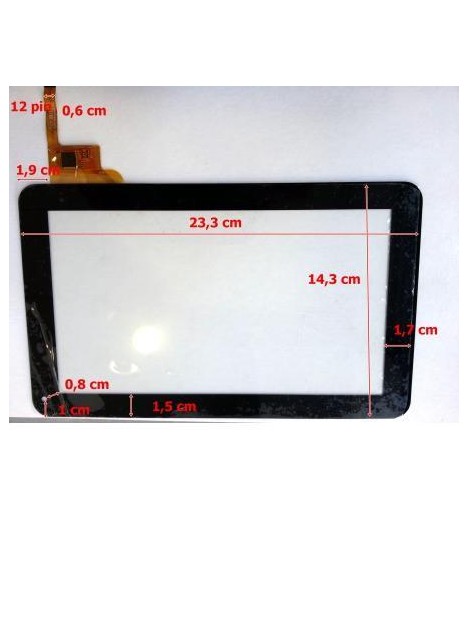 Pantalla Táctil repuesto tablet china 9" modelo 7