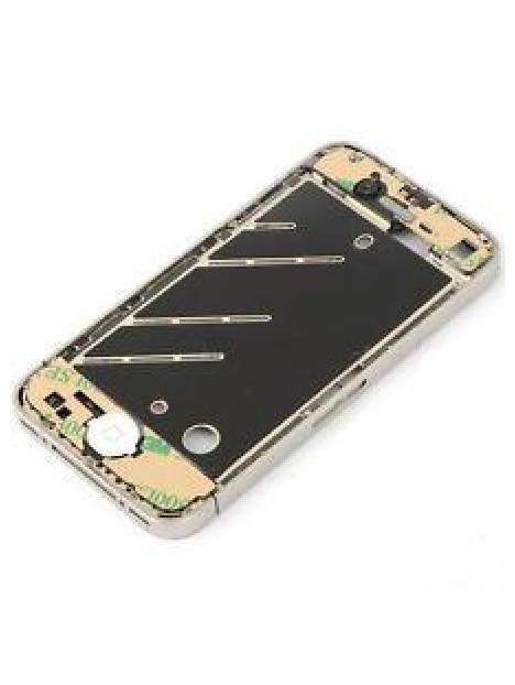 iPhone 4 Carcasa Metalica central completa blanca premium