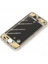 iPhone 4 Carcasa Metalica central completa blanca premium