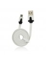 Cable USB - Micro USB Universal Plano Blanco