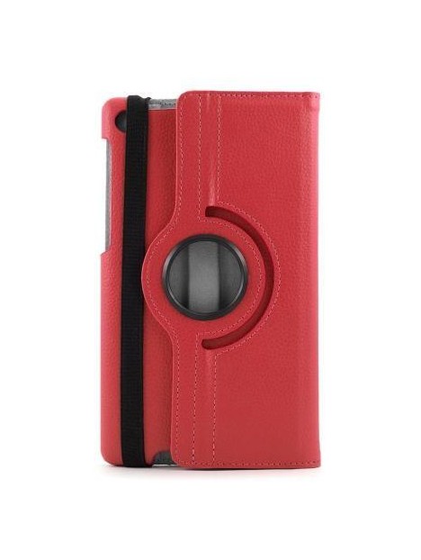 Nexus 7 2014 Funda Giratoria rojo