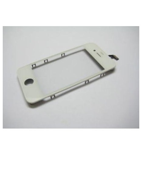 iPhone 4 Cristal + Digitalizador Blanco + Marco