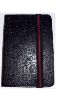 Funda Tablet Univ. 6" diseño Negro Velcro Restraint System