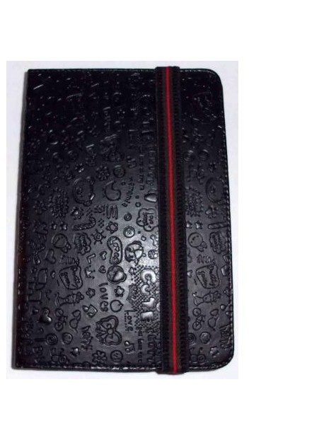 Funda Tablet Univ. 6" diseño Negro Velcro Restraint System