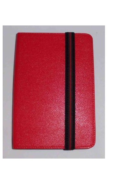 Funda Tablet Univ. 6" Liso Rojo Velcro Restraint System