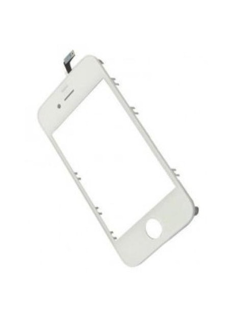 iPhone 4S Cristal + Digitalizador blanco + Marco