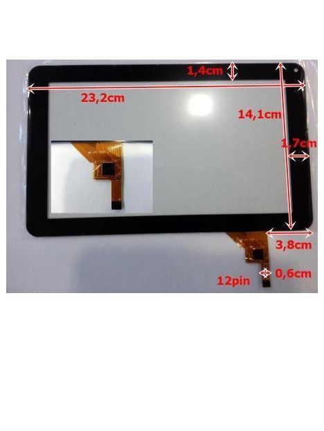 Pantalla Táctil repuesto tablet china 9" Modelo 2