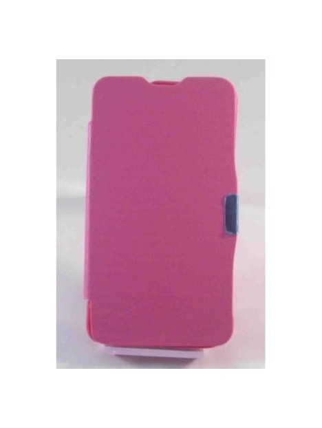 BQ Aquaris 5 Flip cover con iman carcasa rosa