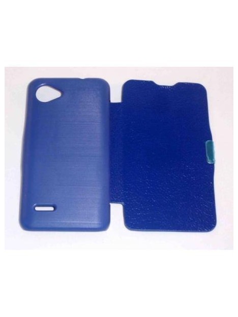 BQ Aquaris 5 Flip cover con iman carcasa Azul Oscuro