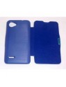 BQ Aquaris 5 Flip cover con iman carcasa Azul Oscuro