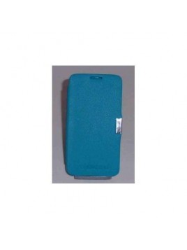 BQ Aquaris 4.5 Flip cover con iman carcasa Azul celeste
