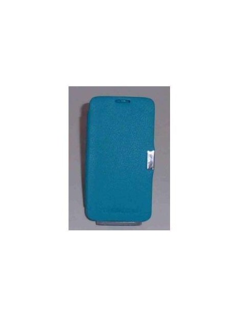 BQ Aquaris 4.5 Flip cover con iman carcasa Azul celeste