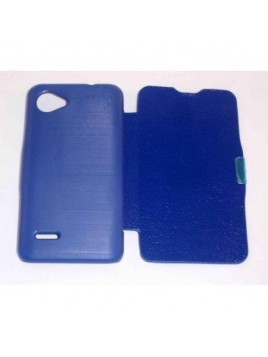 BQ Aquaris 4.5 Flip cover con iman carcasa Azul Oscuro