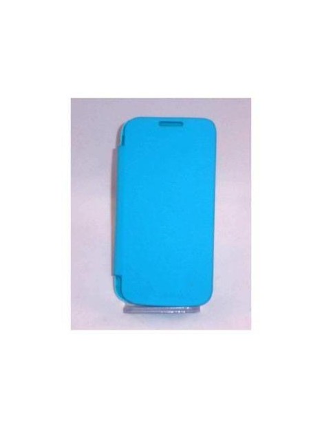 Samsung Galaxy SIV Mini I9190 i9195 Flip cover azul celeste