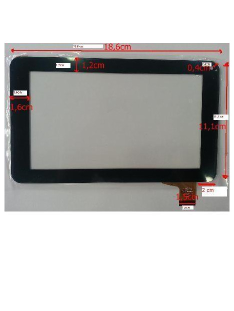 Pantalla táctil repuesto tablet china 7" modelo 1 sunstech TAB700 Y I-JOY REBEL 7