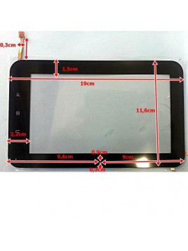 Pantalla táctil repuesto tablet china 7" modelo 2