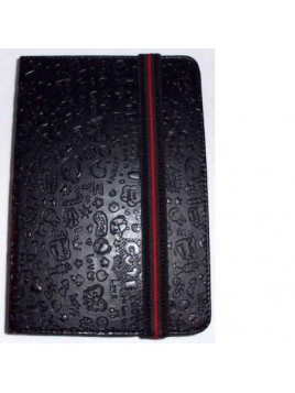 Funda Tablet Univ. 6" diseño Negro Velcro Restraint System