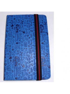 Funda Tablet Univ. 6" diseño azul marino Velcro Restraint Sy