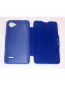 BQ Aquaris 3.5" Flip cover con iman carcasa azul marino
