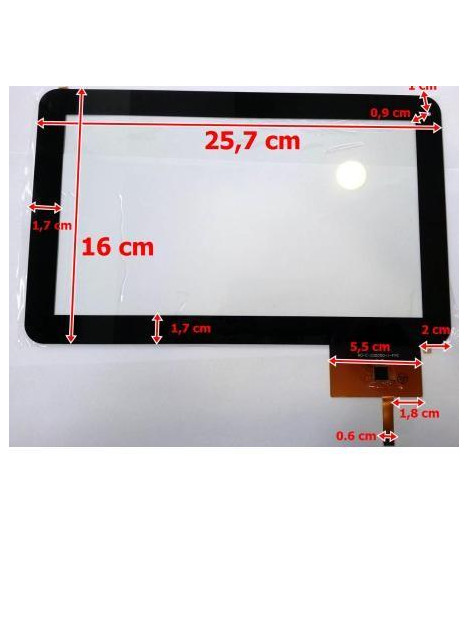 Pantalla Táctil Repuesto tablet china 9" Modelo 4