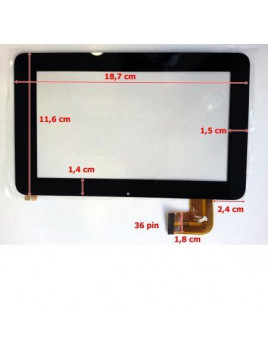 Pantalla táctil repuesto tablet china 7" modelo 14