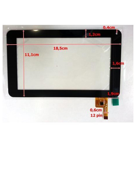 Pantalla Táctil repuesto tablet china 7" modelo 20